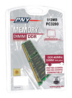 PNY Dimm DDR 400MHz 512MB