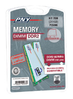 PNY Dimm DDR2 667MHz kit 2GB (2x1GB)