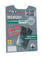 PNY Sodimm DDR2 533MHz kit 2GB (2x1GB)