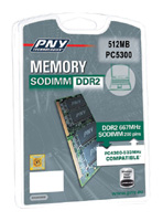 PNY Sodimm DDR2 667MHz 512MB