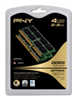 PNY Sodimm DDR3 1066MHz 4GB (2x2GB)