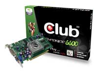 Club-3D GeForce 6600 300Mhz PCI-E 256Mb 600Mhz