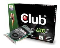 Club-3D GeForce 6800 GT 350Mhz PCI-E 256Mb