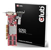 Club-3D Radeon 9250 240Mhz AGP 256Mb 400Mhz