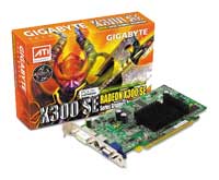 GIGABYTE Radeon X300 SE 325Mhz PCI-E 128Mb
