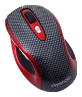 Prestigio M size Mouse PJ-MSL2W Carbon-Red USB