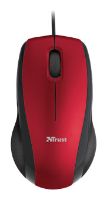 Trust Carve Optical Mouse Red USB