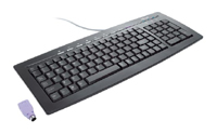 Trust Slimline Keyboard Black USB+PS/2